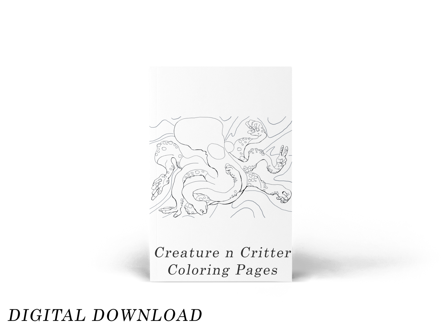 DIGITAL Download Creatures N Critters Coloring Pages DIGITAL